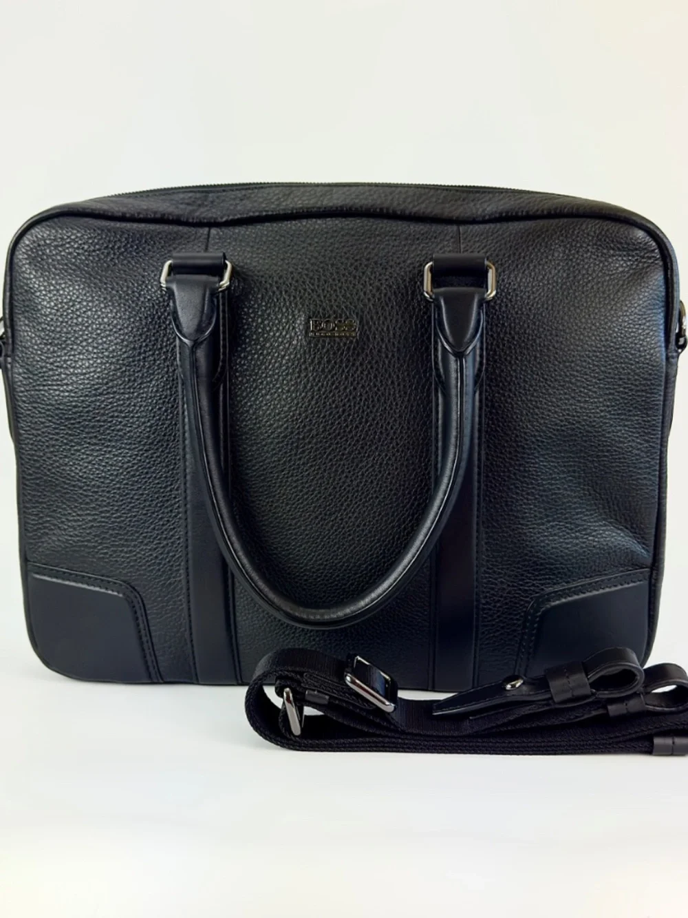 HUGO BOSS Morval Men's business Leather briefcase/Messenger bag #50261682